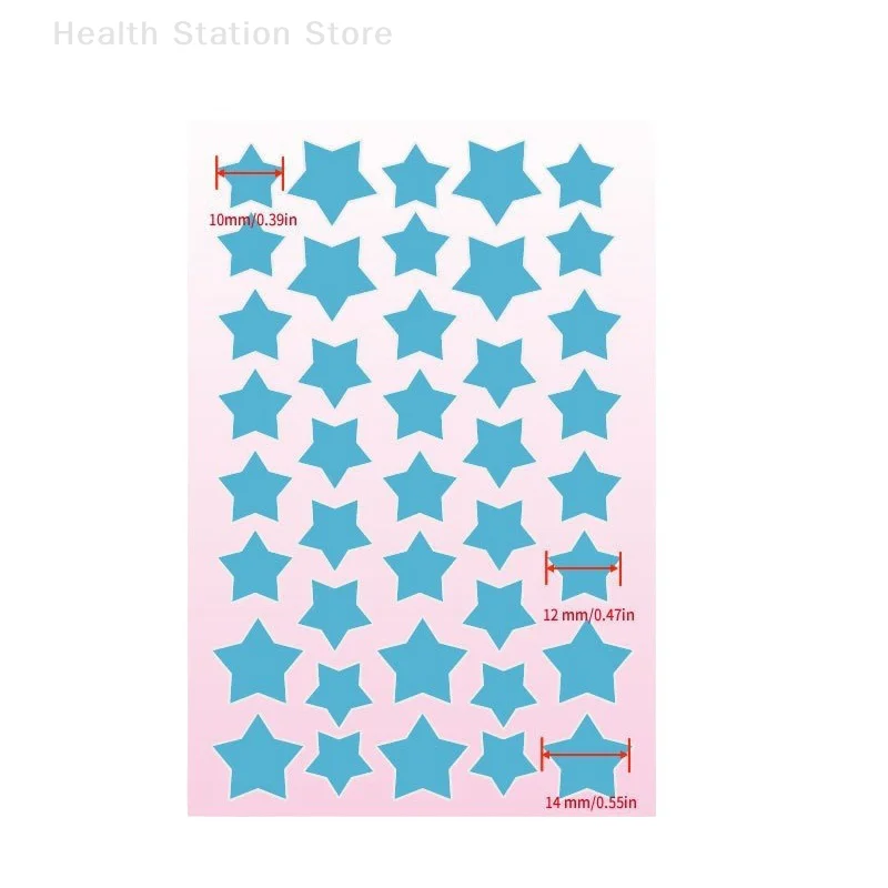 200 PCS สีสันน่ารักรูปดาวสิวสติกเกอร์ที่มองไม่เห็นสิวกําจัดสิว Patch Skin Care