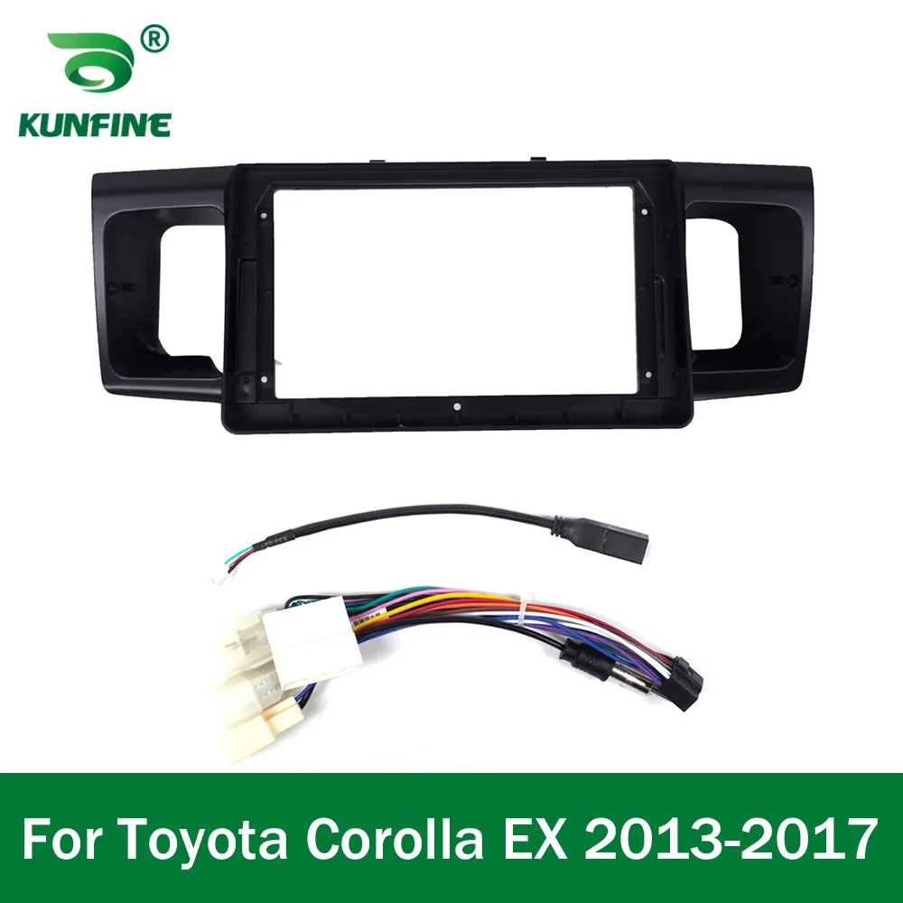

Автомобильная GPS-навигация, стерео для Toyota Corolla EX 2013-2019, радио панель, рамка, подходит для 2Din, 9-дюймовый экран головного устройства приборной панели