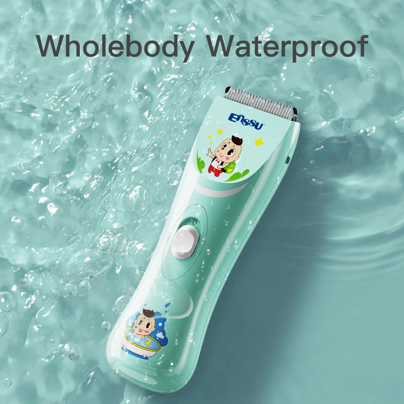 Baby Hair Clippers Ultra Quiet Electric Hair Trimmer for Children Cordless Rechargeable Waterproof Hair Cutting Machine for Kids view 5