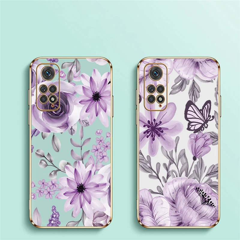 حافظة لهاتف شاومي ريدمي نوت 10T 10 Lite 10S 11 4G 11S 11E 11T 8 9 Pro Max 9S غطاء ناعم على شكل زهرة #2