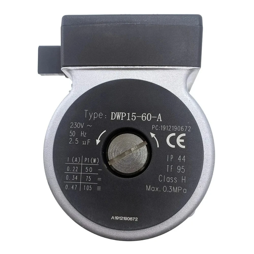 

ERCO DWP15-60-A Gas Boiler Water Circulation Pump Motor for Koreastar & NEVA LUX