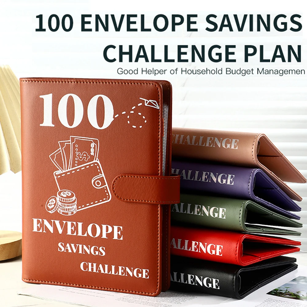 

A5 100 Days Savings Challenge Binder Budget Notebook Saving Money Budgets Cash Envelope Stationery