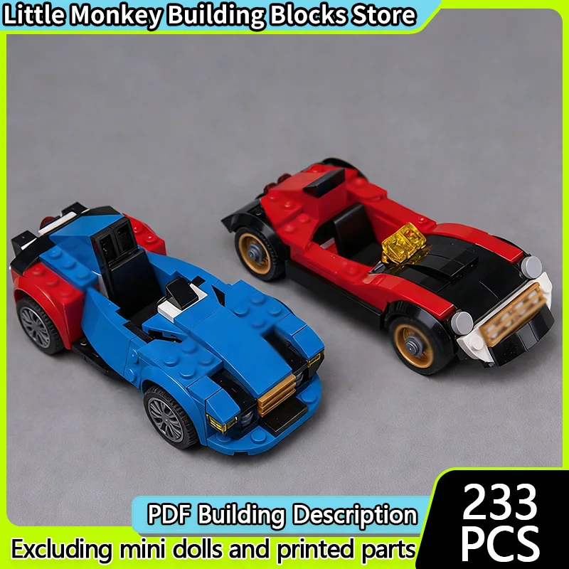 

Speed Racing Car Model MOC Building Bricks Single Seat Racing Car Modular Technology Children Holiday Gifts Assemble Toys Suit