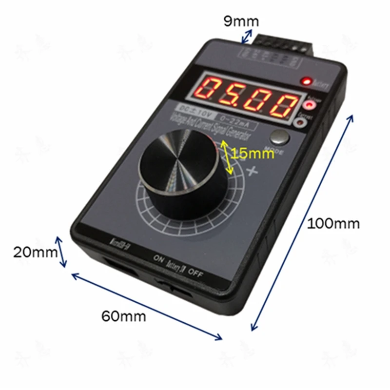 Gerador de sinal de tensão atual, Simulador analógico para PLC e Painel Debugging, Frequency Converter, 4-20MA, Precision, 4-20MA