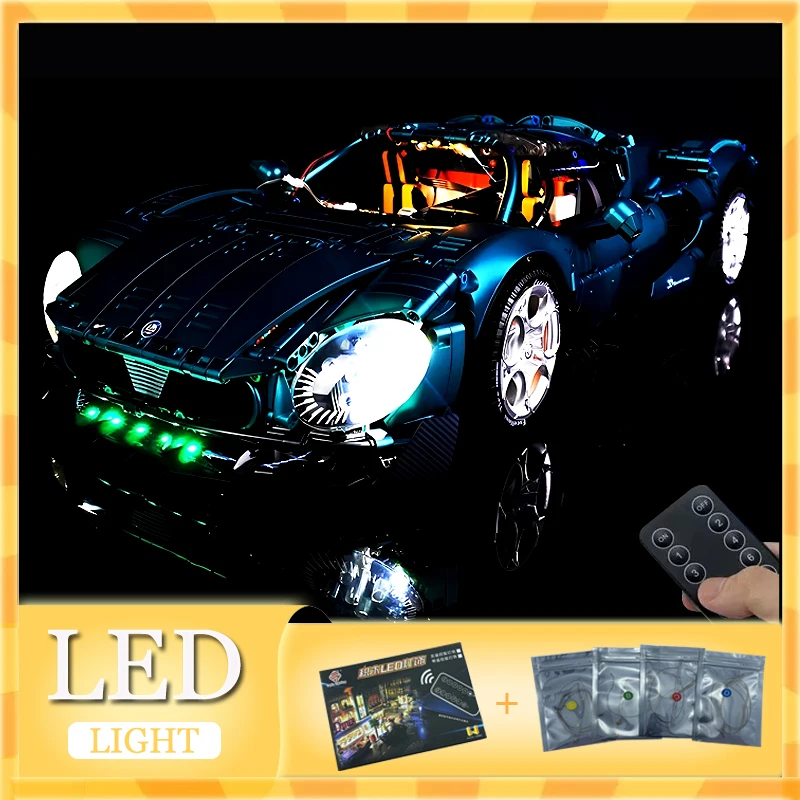 

Комплект светодиодных фонарей RC DIY для технического спортивного автомобиля LEGO GULY 10621 (только светодиодный светильник, модель без блоков)