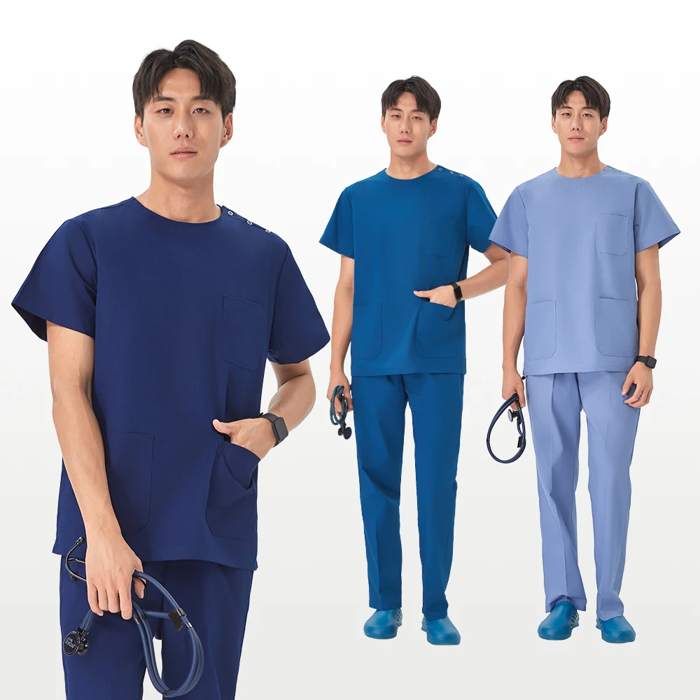 

Navy Crew-Neck Man Hospital Clothes TOOTH Clinic Vet Medical Scrubs Sets Professional Nurse Doctor Scrubs Uniforms Set 210