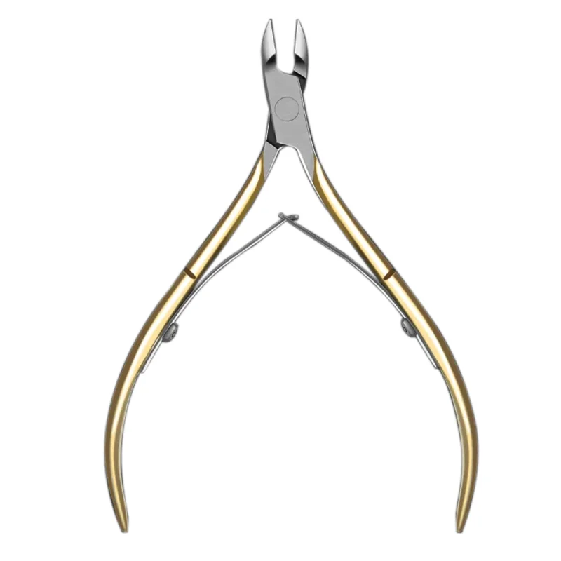 420 Stainless Steel Cuticle Nippers Professional Manicure Pedicure Tool Sharp Precise Cuticle Trimmer for Salon Home Nail Care