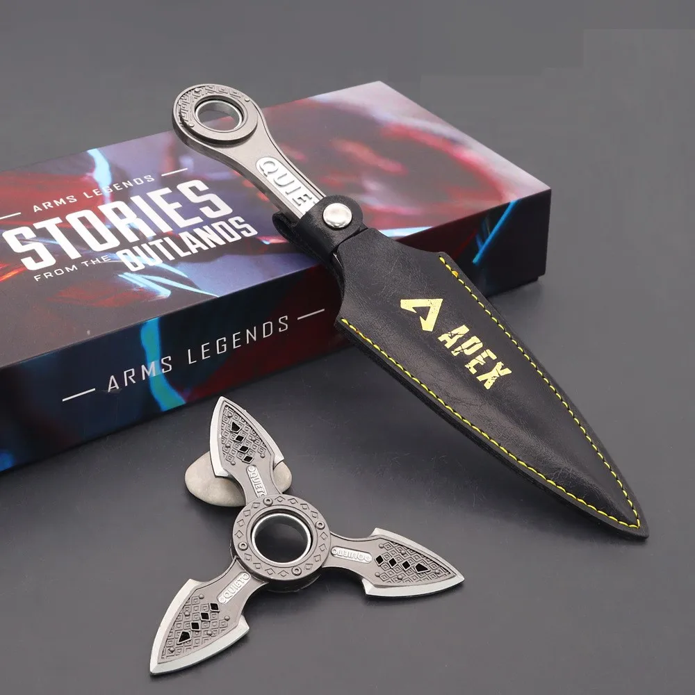 22cm Apex Legend Heirloom Evil Spirit Kunai juego dardo periférico con modelo Kunai adornos indoloros llavero electrochapado regalos
