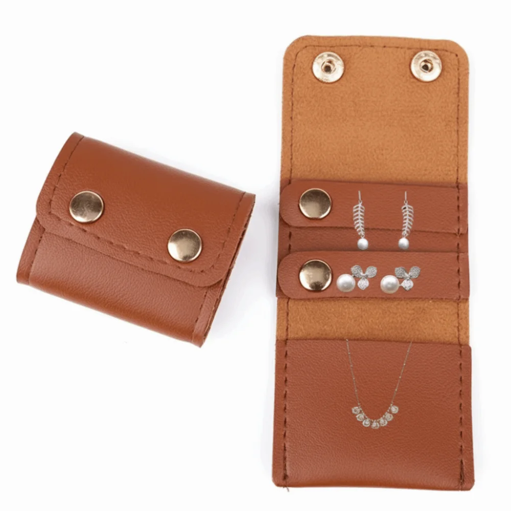 

Сумка для демонстрации ювелирных изделий из искусственной кожи, портативный складной чехол для ювелирных изделий, мини-размер, сумка для ювелирных изделий, органайзер, браслет, кольцо для хранения