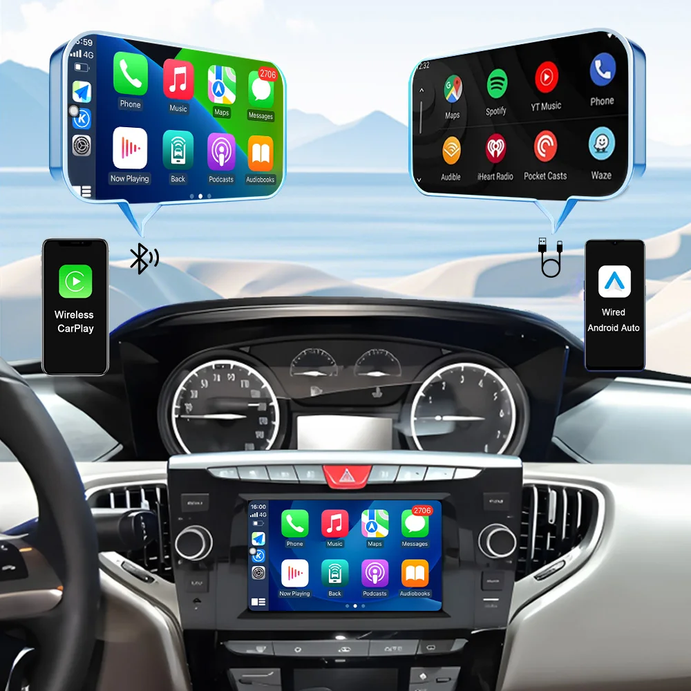 7 inch for Audi A3 8P S3 RS3 2003 - 2012 Android Auto Car Radio Mutimedia Player GPS  Navigation Bluetooth  4G  DSP  WFi  QLED