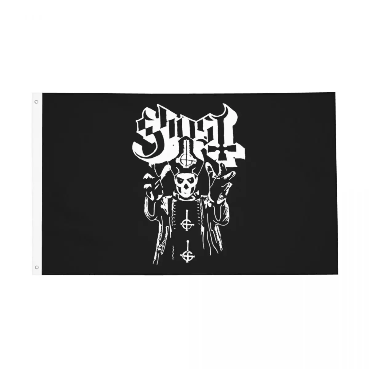 Ghost Heavy Metal Flags Double Sided Outdoor Banner Music Polyester Hanging Decoration