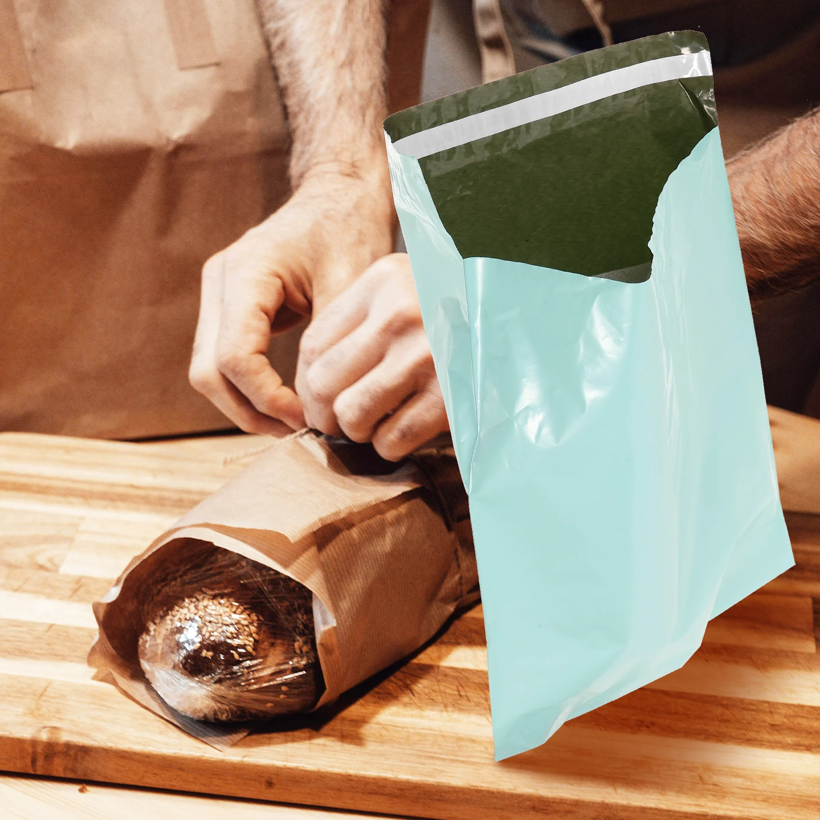 

50pcs Self Sealed Tape Mailing Bags Green 25x30 5cm Waterproof Anti Tear Packages Clothing Shipping Envelopes Delivery Mailers