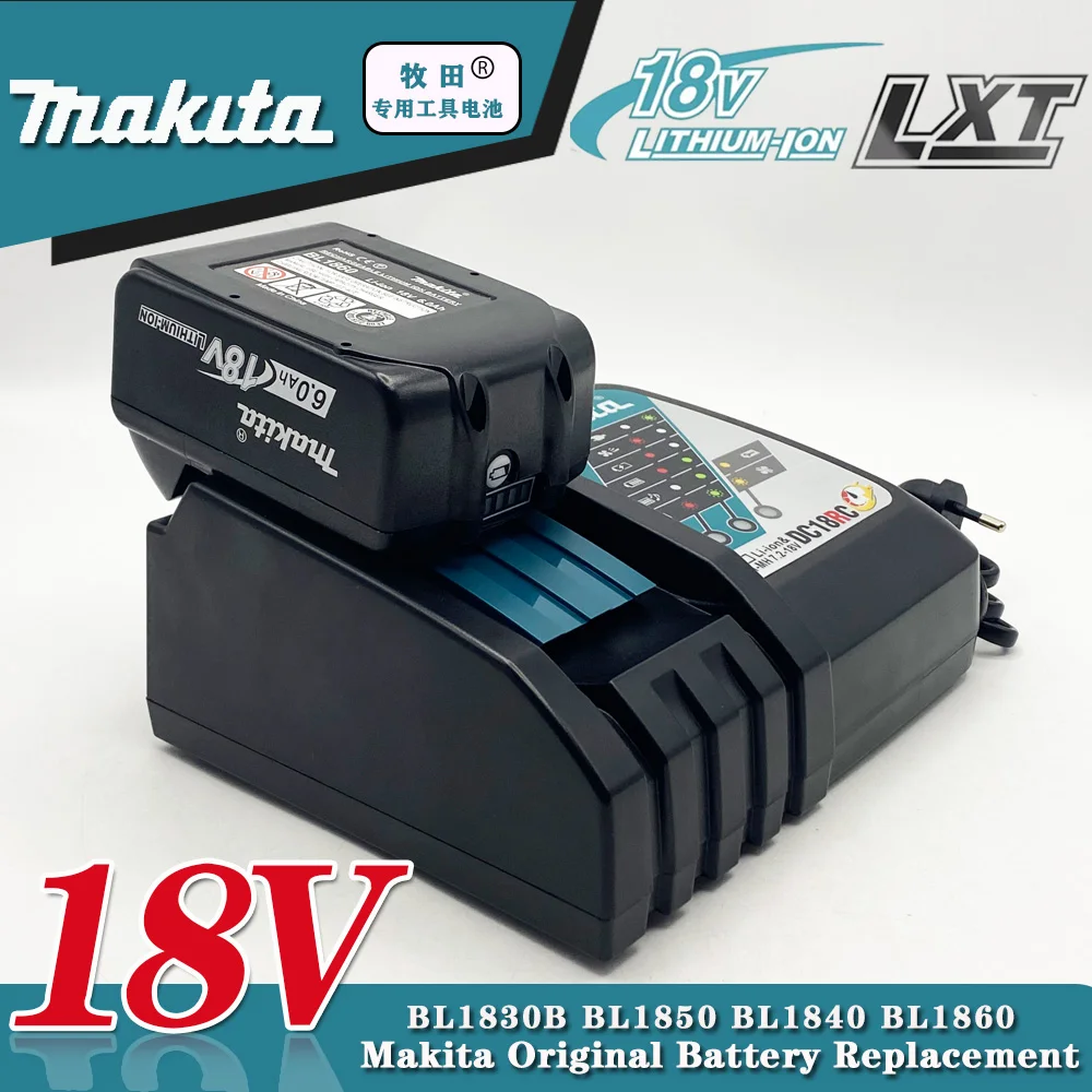 Rechargeable Battery Latest Upgraded BL1860 18 V 6000mAh Lithium for Makita 18V Battery BL1840 BL1850 BL1830 BL1860B LXT 400