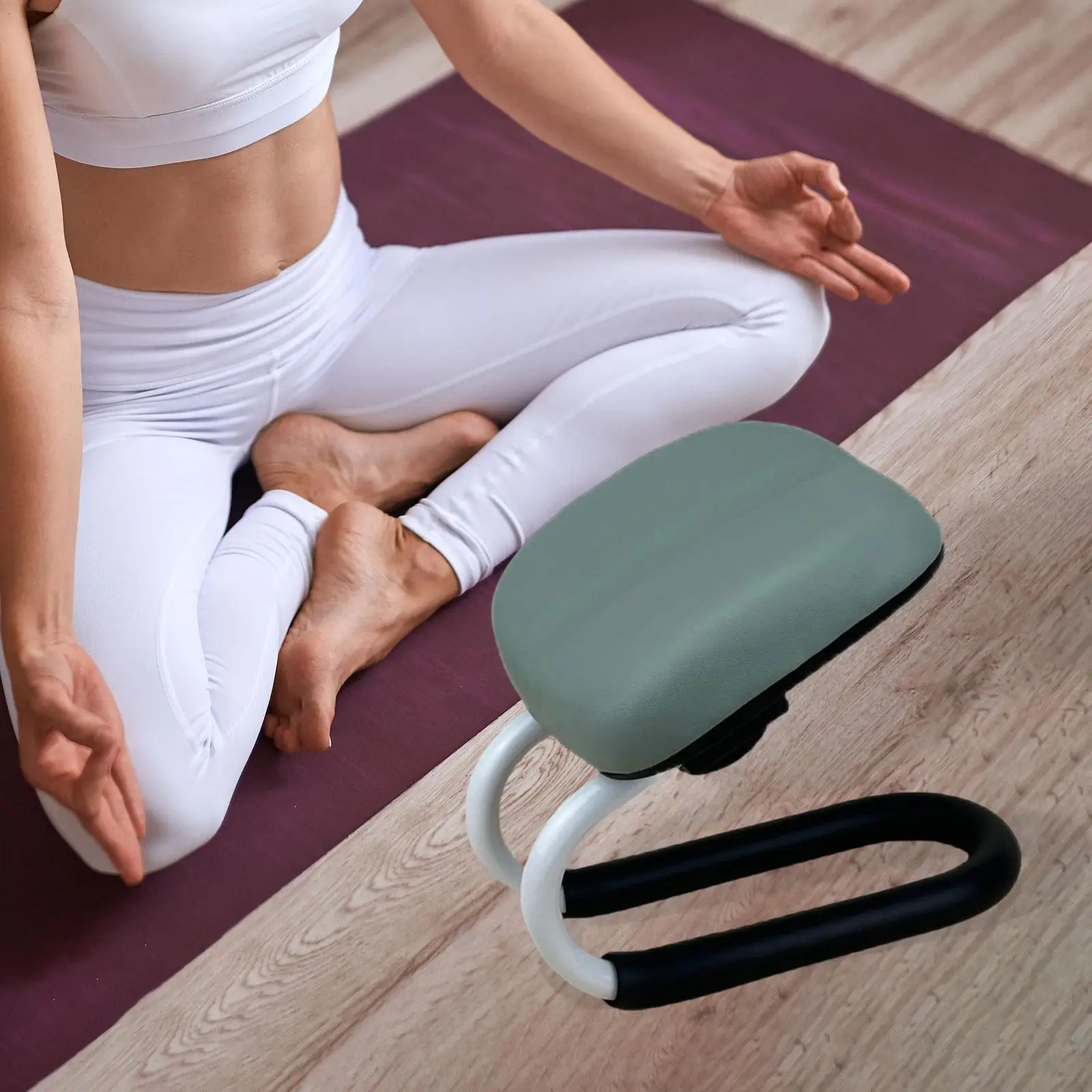 

Kneeling Meditation Stool Non Slip Multifunction Lightweight Meditation Seat Prayer Bench for Prayer Kneeler Women Adults Studio