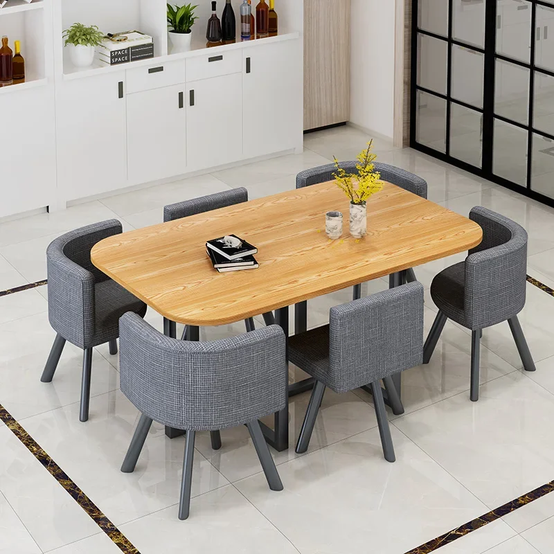 Luxury Nordic Dining Room Sets Center Lounge Conference Mobile Dining Room Sets Salon Outdoor Mesa Comedor Living Room Furniture