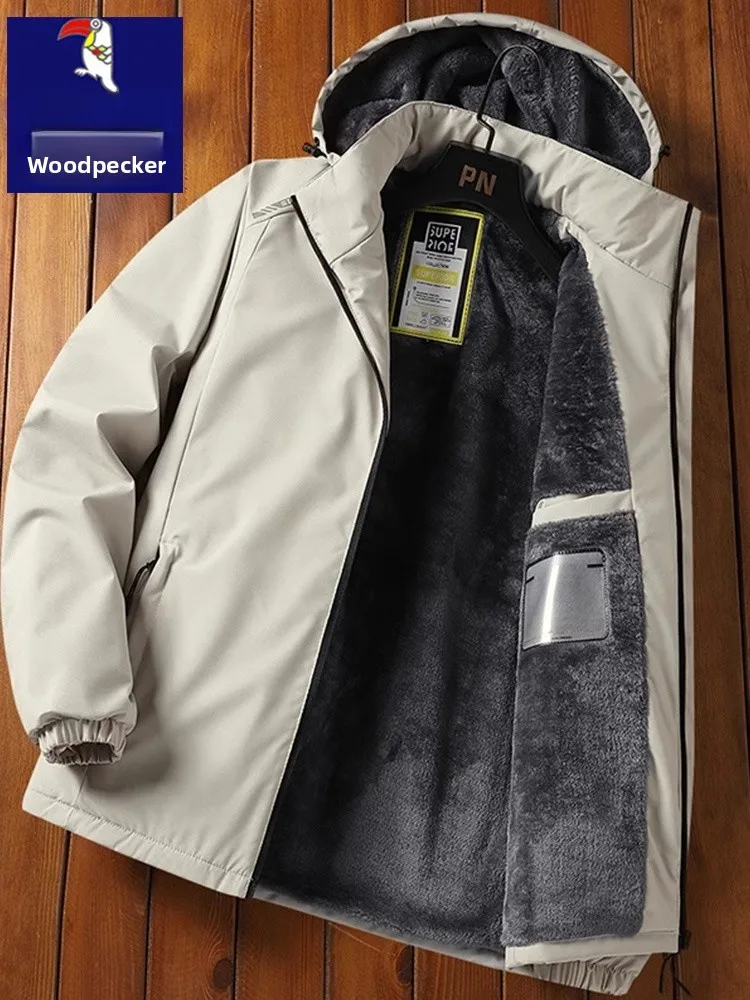 

Утепленная зимняя куртка TUCANO для мужчин: теплая, ветрозащитная, хлопковая рабочая куртка с капюшоном на молнии, однотонная