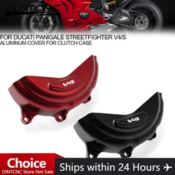For DUCATI PANIGALE STREETFIGHTER V4 V4S Motorcycle Aluminum Cover Clutch Case 2018-2022 Engine Guard Protector Protection Cap