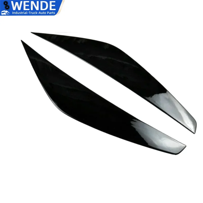 

Front Headlight Lamp Cover Strip Eyebrow Trim Sticker Resin For Ford Escape Kuga Maverick 2017-2020