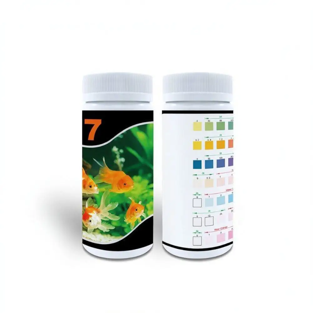 7 In 1 Water Quality Test Strips For Aquarium Freshwater Fish Tank Pond Maintenance Essential Diagnostic Tool Kit