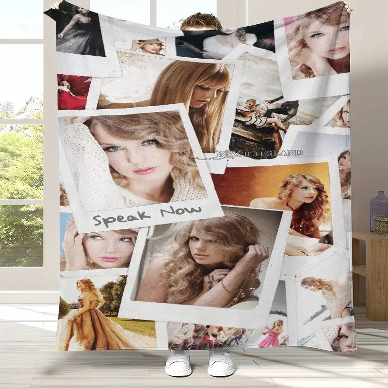 Fashion Eras Tour T-Taylor Superstar Music Flannel Throw Blanket,Cozy Blanket for Bed,Sofa,Living Room,Picnic,Camping,Home Decor