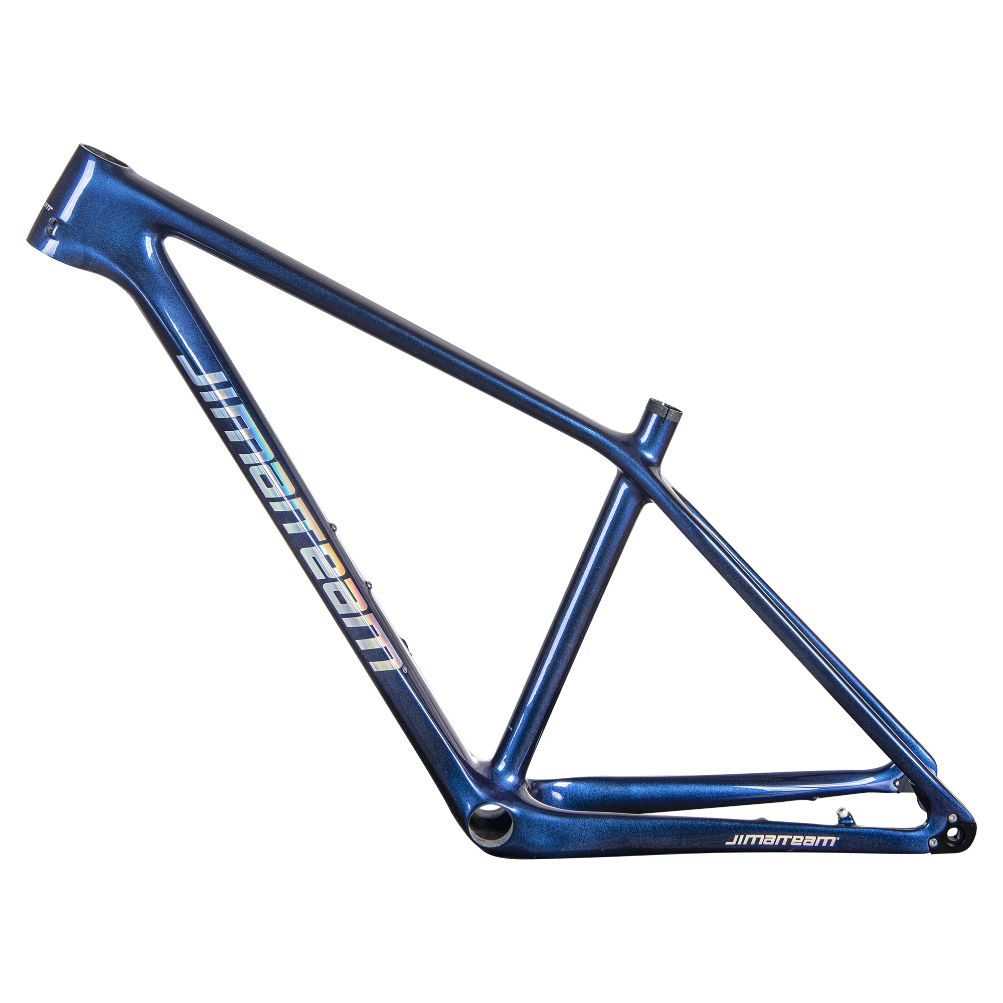 2021 new JIMAITEAM all carbon fiber mountain bike frame bucket axle quick detachable interchangeable chameleon blue