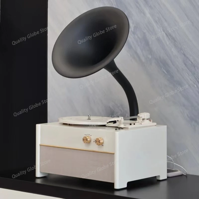 

All-in-one Vinyl Record Player European Style Bluetooth Gramophone Audio Multi-functional Speaker Living Room Decoration