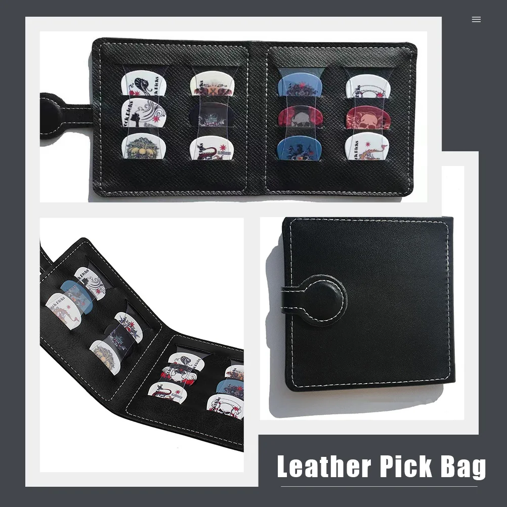 

Guitar Pick Holder Pick Bag Compact Portable ganizer for Picks Storage Solution Musical Instrument Accessory