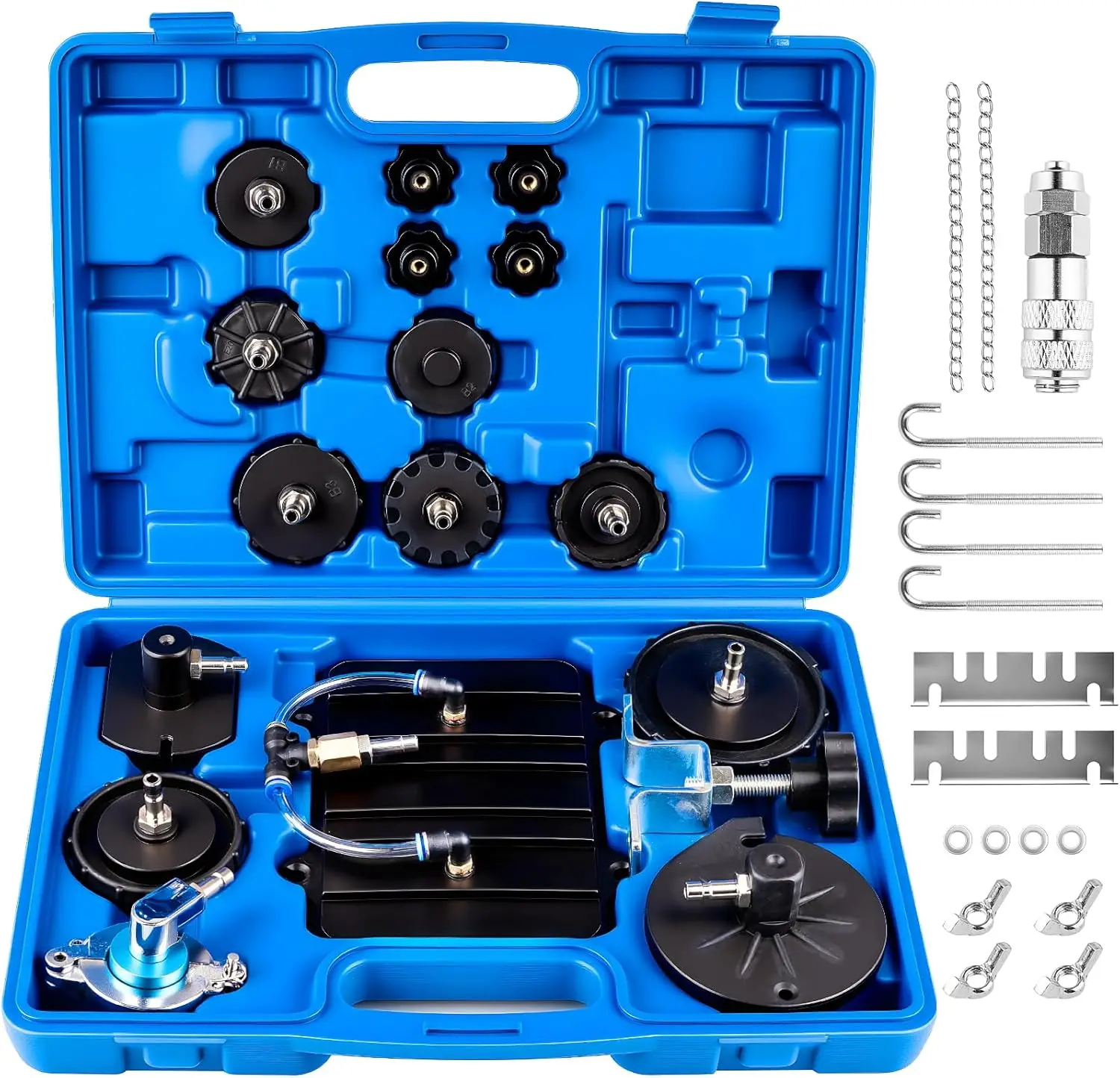 

12-Piece Professional Brake Bleeder Kit – Universal Adapter Set for Most Vehicles