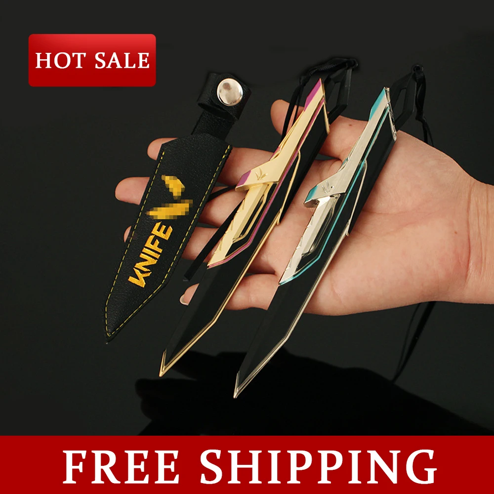 17cm Valorant Melee Weapon Reaver 2.0 Karambit Knife Metal M4 Model Samurai Game Peripheral Ornaments Traning Knife Gift Toys