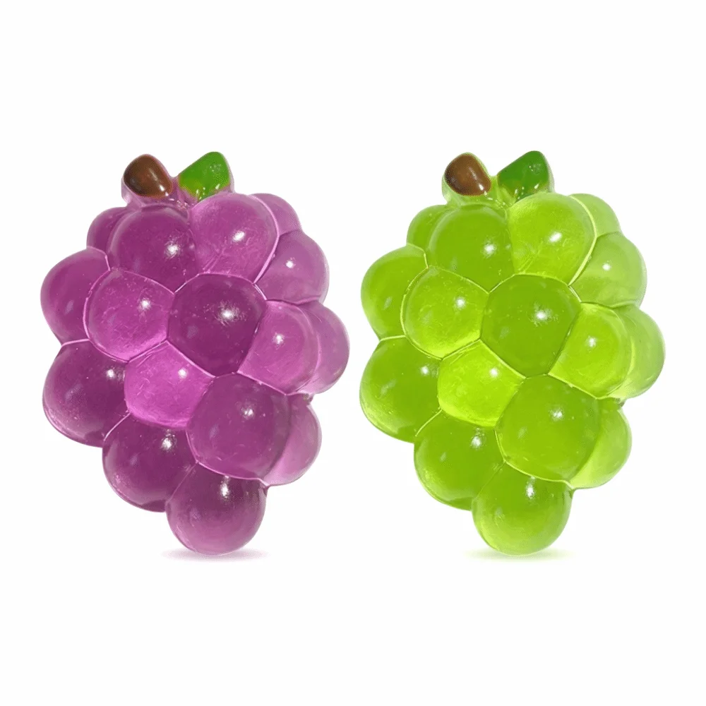 Stretchy Material Fidget Toy Slow Rising Fruit Shape Fruit Grapes Creative Squeeze Design Stress Relief Toy Stress Relief