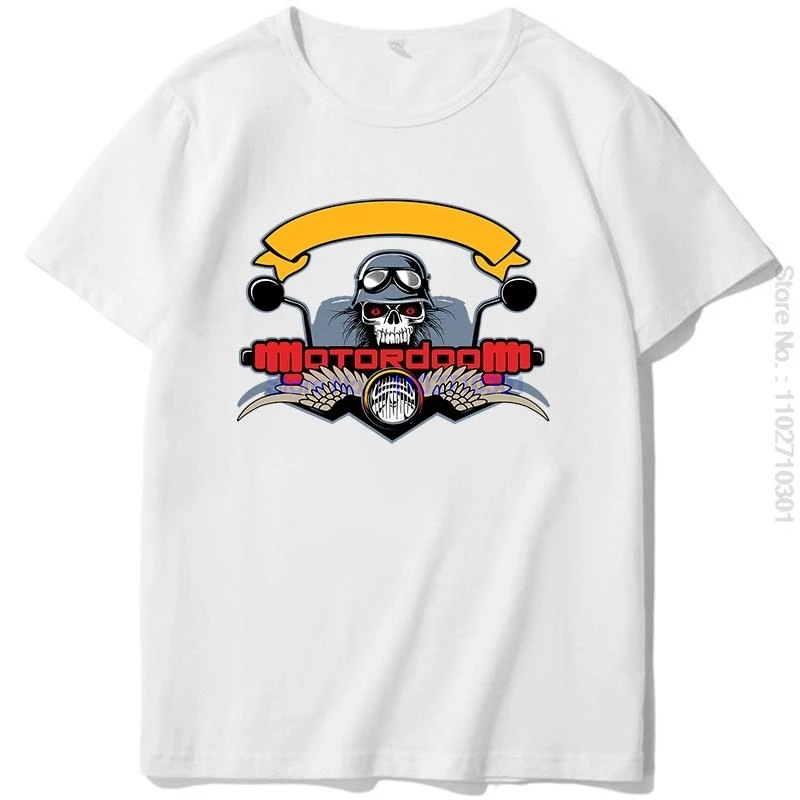 Motorcyclist Skull Graphic T Shirts Cotton Short Sleeve T-Shirt Summer Tees Tops New Shirts And T-Shirts O-Neck Mens Clothes