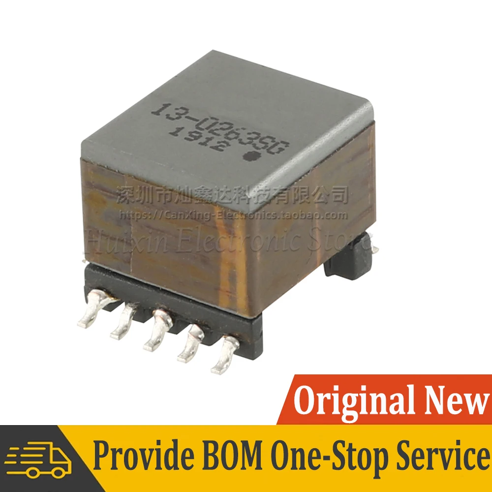 2pcs TOEP13-0263SG SMD EP13 PoE Switching Power Supply Flyback Transformer 37V-57V 48V to 5V 2.5A Flyback Power 1:0.32:0.84