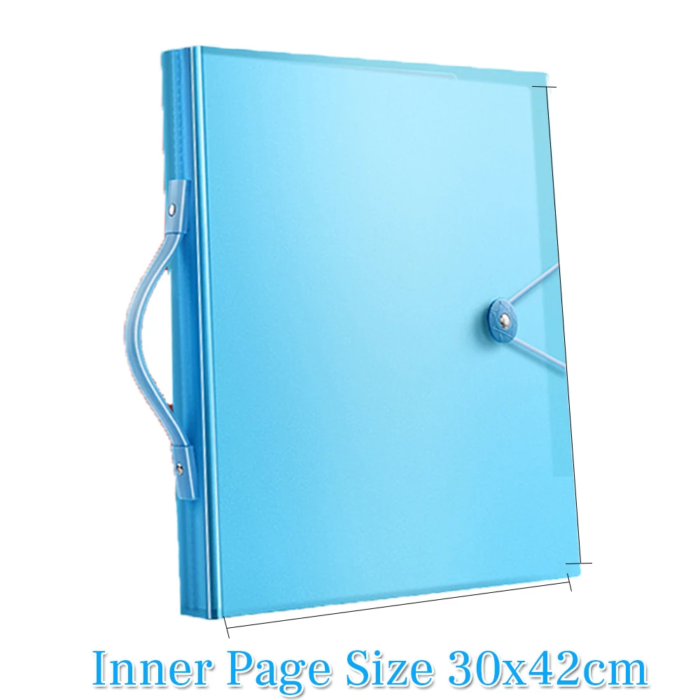 A3 60 Pages Diamond Painting Storage Book Portfolio Presentation Clear Pockets Large Folder Photo Album Stationery Tool