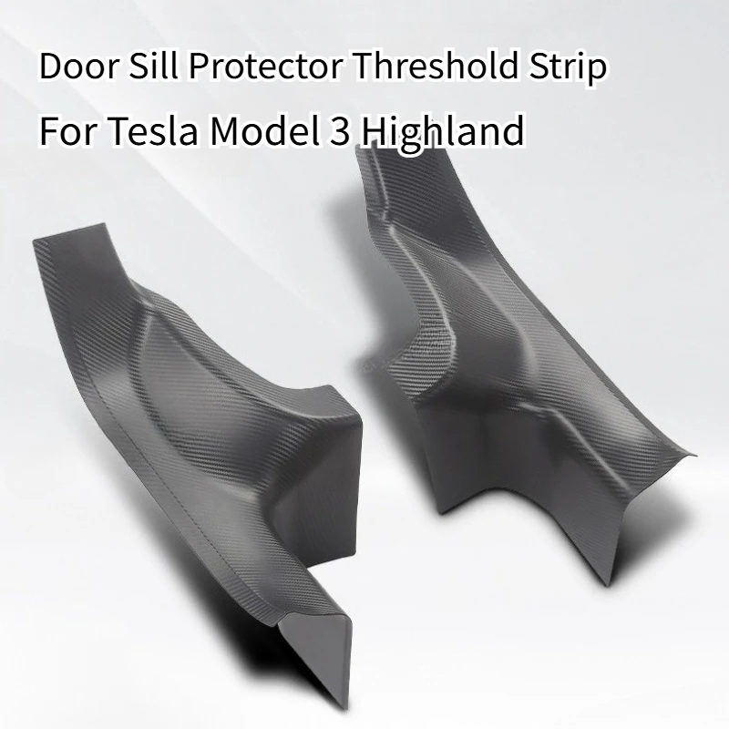 

Для Tesla Model 3 Highland 2024 2025+ ABS Защитная полоса на порог передней и задней двери Противоударная защитная панель Водонепроницаемая накладка