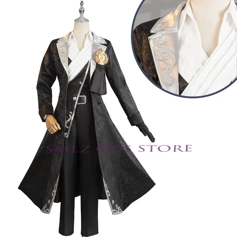 2025 11 D M مصور تأثيري لعبة الهوية الخامس جوزيف ديسولنييه زي D.M زي خندق البدلة شعر مستعار حفلة الزي fo