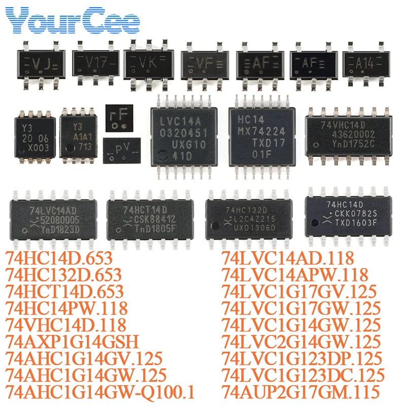 20Pcs 74LVC1G17GW 74LVC1G17GV,125 74LVC1G17G SOT-353 SOT-753 Schmitt Trigger Buffer Chip 74AHC1G14 74LVC1G123D 74HC14 74LVC14A