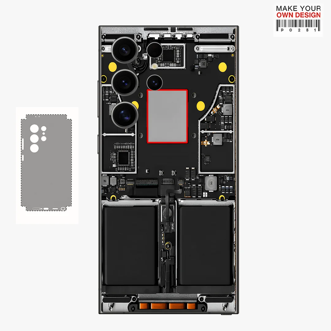 Protector de Pantalla Trasero con Adhesivos Decorativos Coloridos para Samsung Galaxy S24 S23 S25 Ultra Plus S26 Ultra