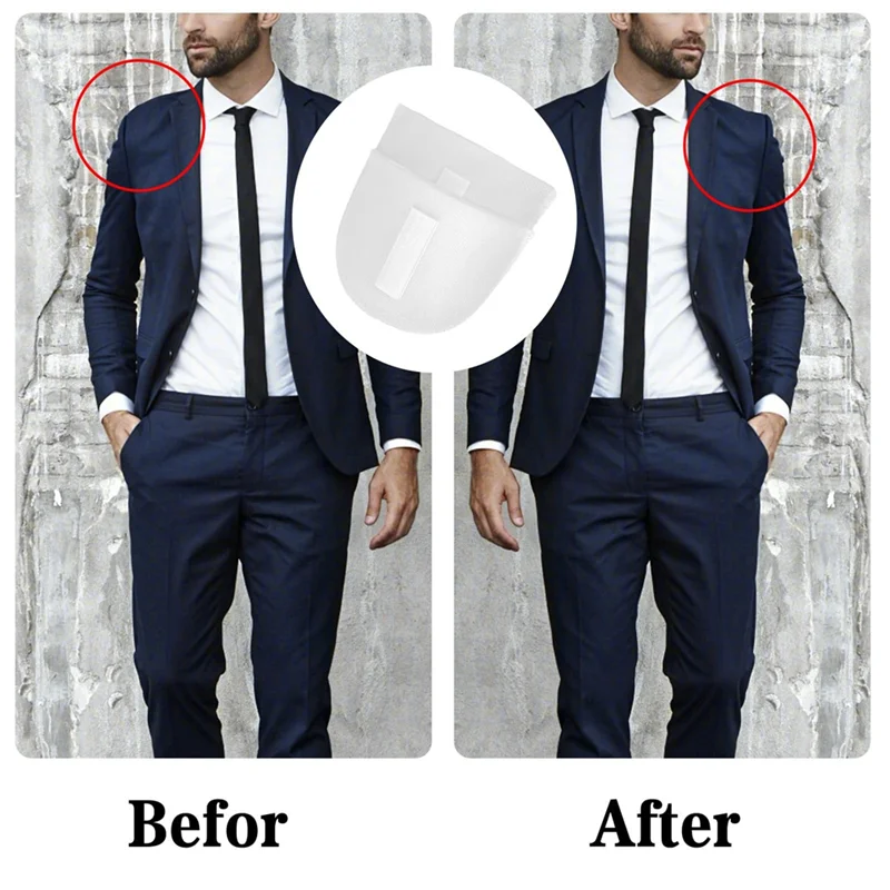 TOP ข้อเสนอ 4 คู่ชุดไหล่ความหนา Breathable ฟองน้ํา Pads ไหล่ Enhancer สําหรับไหล่ลาดสูงต่ําเสื้อยืด