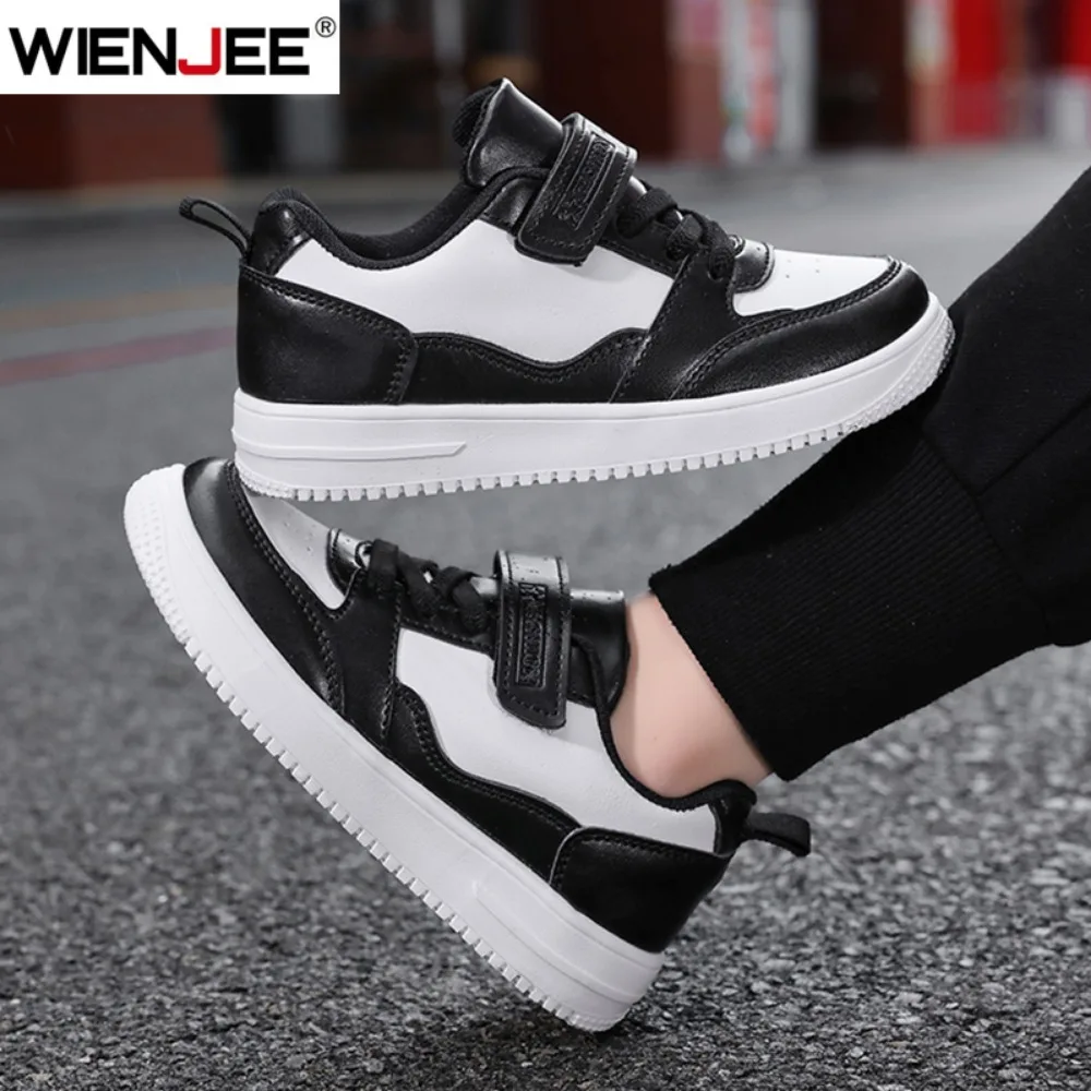 

White Boys Sneaker Children Shoes PU Leather Casual Sports Kids School Walking Footwear Tennis Kids Shoes for Girl