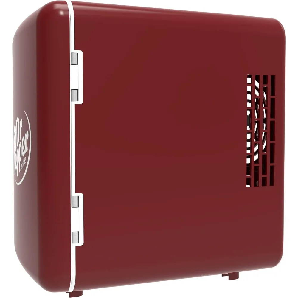 MIS135DRP DR. Pepper Mini Portable Compact Personal Fridge Cooler, 4 Liter Capacity, 6 Cans, Makeup, Skincare, Freon-Free & Eco