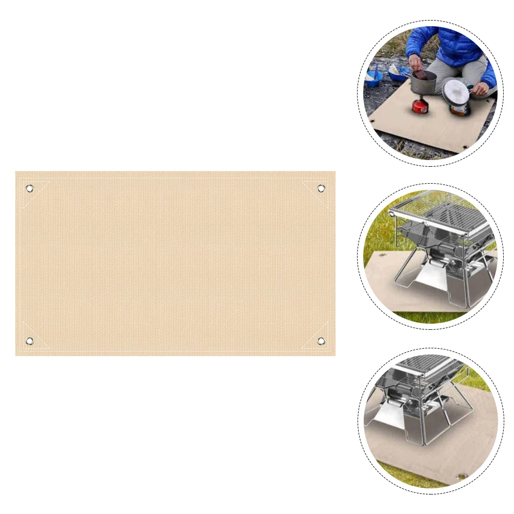 

Premium Fiberglass Fireproof Blanket Outdoor Heat Insulation Cushion Camping Supply Safety