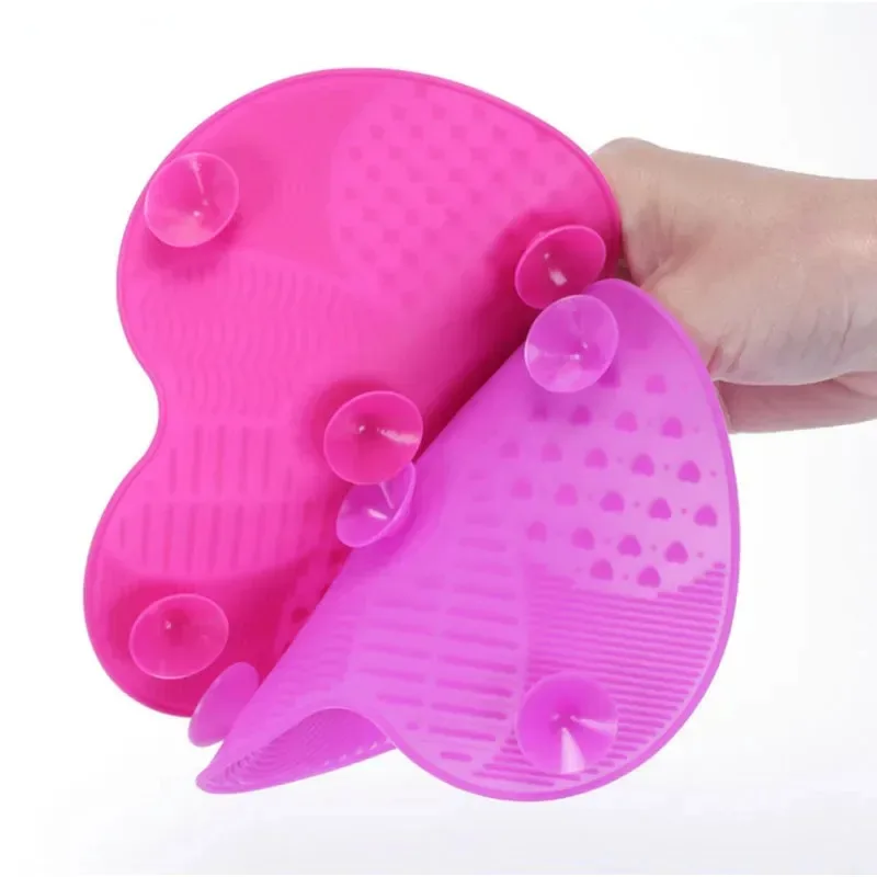 Nettoyeur de brosse en Silicone, 1 à 3 pièces, brosse de lavage de maquillage cosmétique, tapis de nettoyage de Gel, fond de teint, tampon de nettoyage de brosse de maquillage, planche à récurer