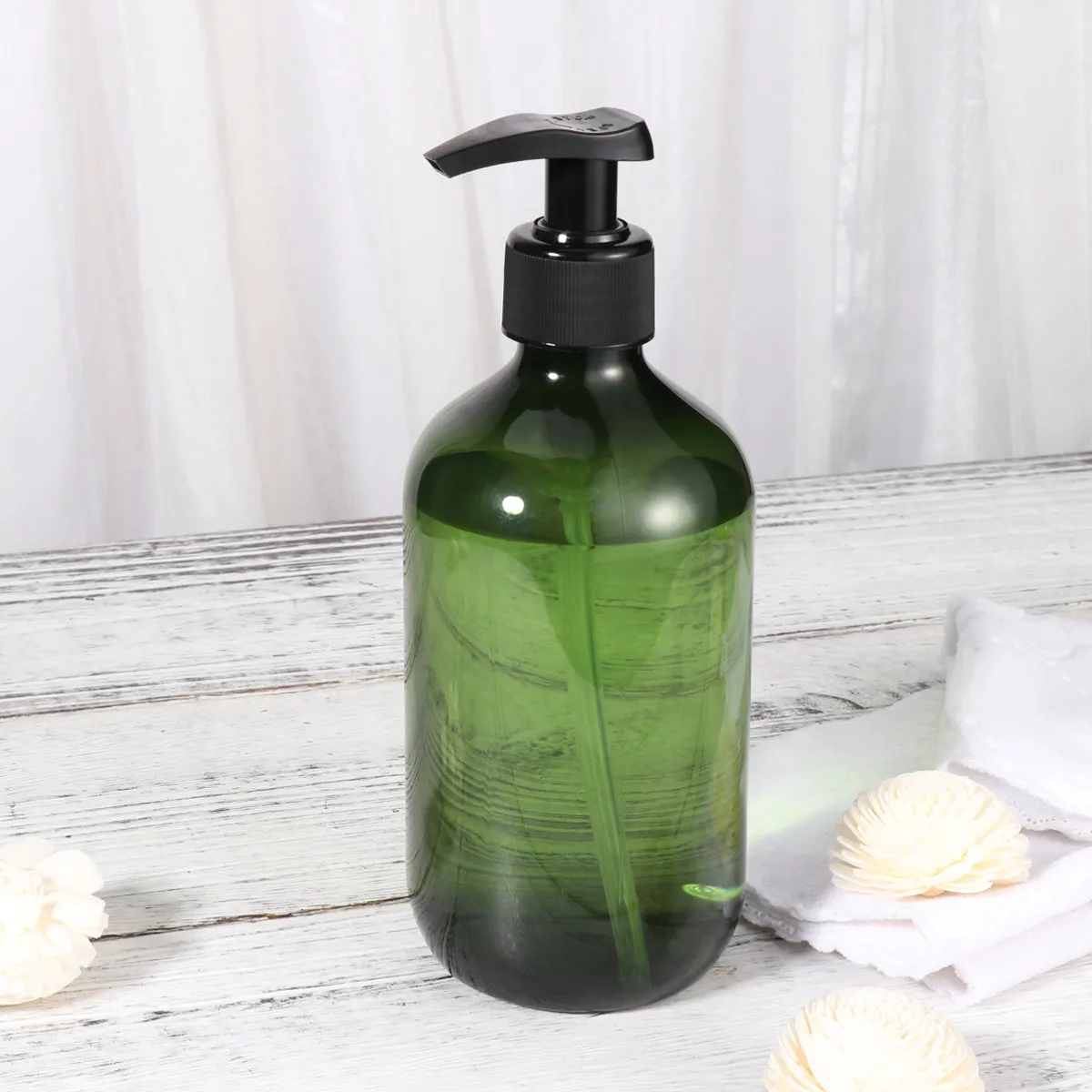 

2Pcs Shower Gel Packaging Bottles 500Ml Opaque Pump Dispenser Leak-Proof Refillable Lotion Soap Shampoo Container