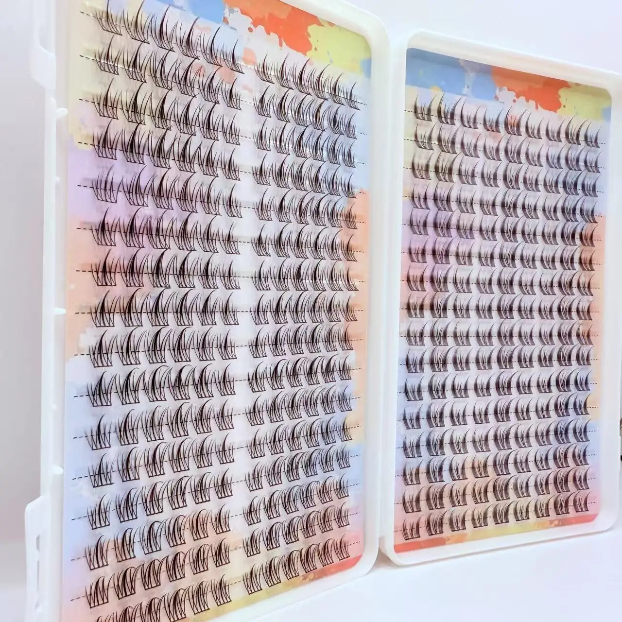Große Kapazität, 384 Stück, falsche Wimpernverlängerung, Wimperncluster für Schönheit – Detail 11