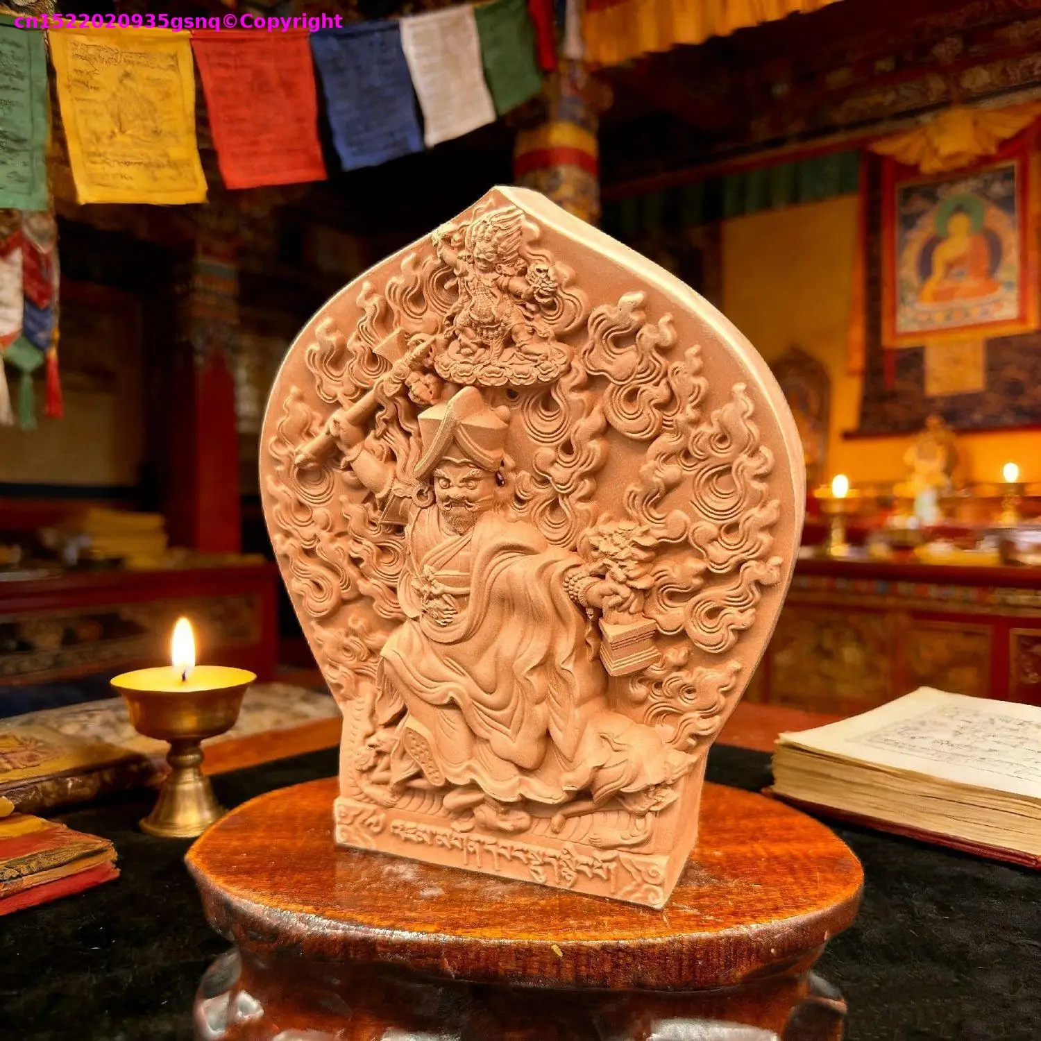 Buddhist articles Buddhist supplies Tibetan Sakya Founder master Pandita pottery clay buddha statue Buddhist offer sacrifices