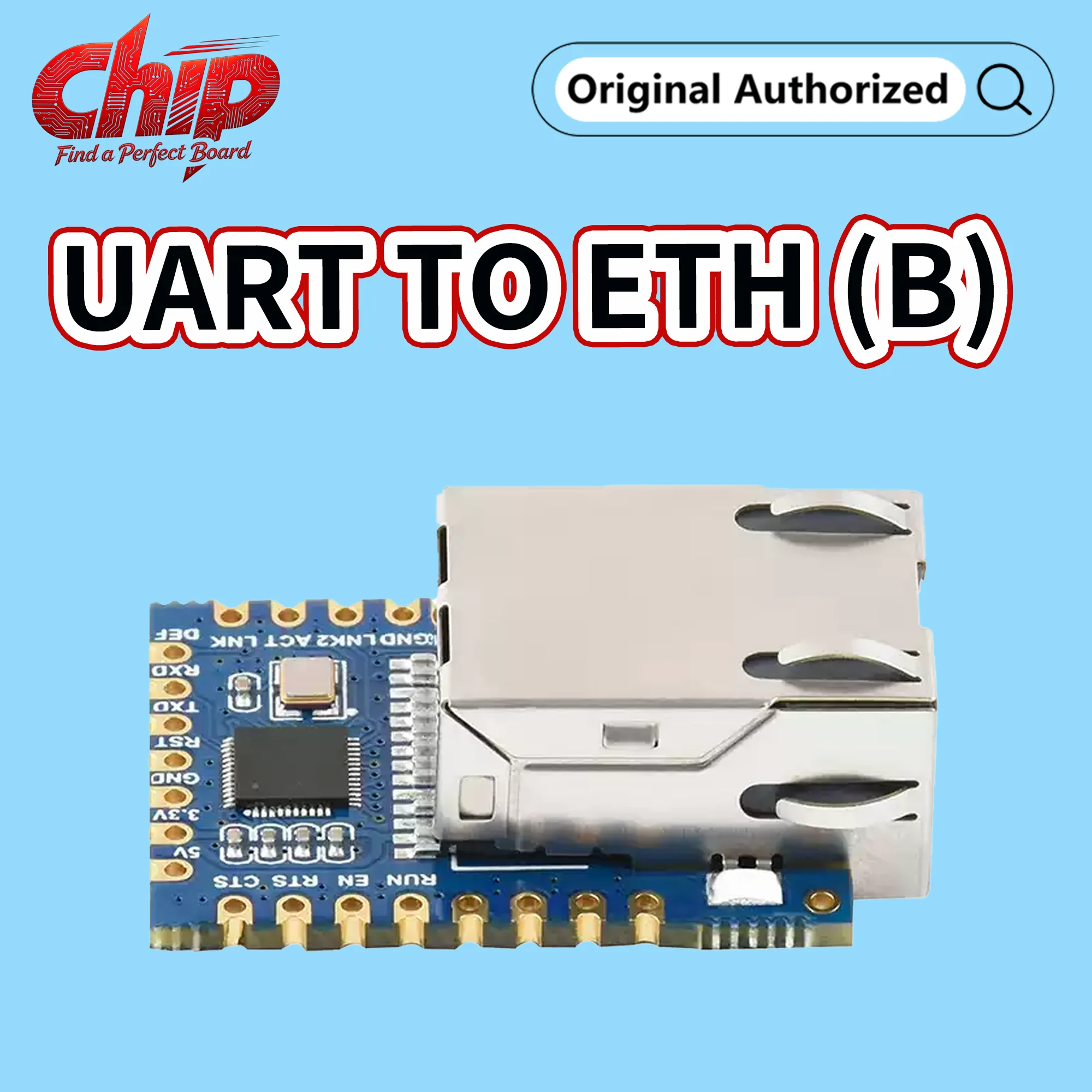 Waveshare TTL UART To Ethernet Mini Module,Modbus Gateway Support, TTL UART To Ethernet Modules,Industrial-grade embedded system