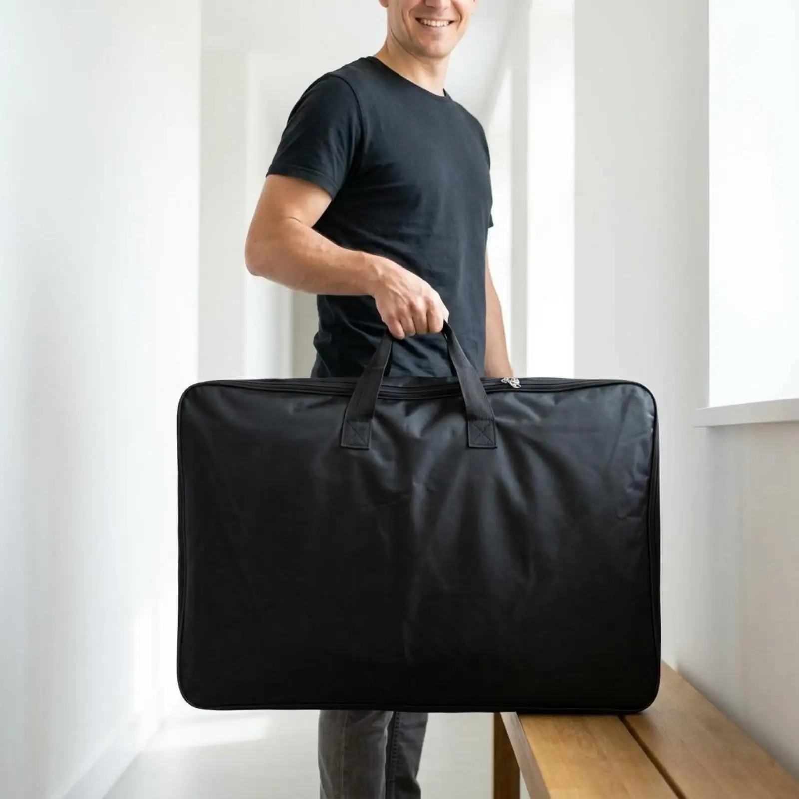 Music Stand Cover Oxford Cloth Protective Carry Bag Rectangular Zippered Storage Case with Handles for Practice and Travel