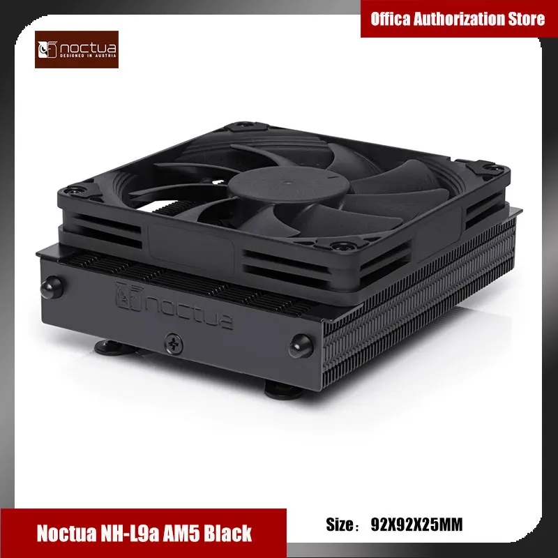 Noctua NH-L9a-AM5 팬 AM5/AMD 플랫폼 CPU 쿨러, 높이 37mm, NH-L9a-AM5 타워 라디에이터, 6 년 보증, 92mm