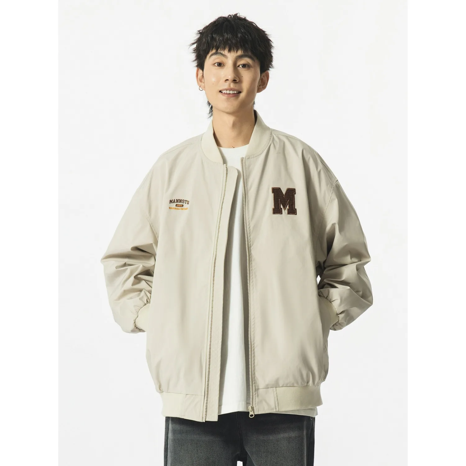 

Ретро американская вышитая бейсбольная куртка, свободное повседневное пальто пилота, мужская модная брендовая осенняя одежда для молодежи, полиэфирная ткань