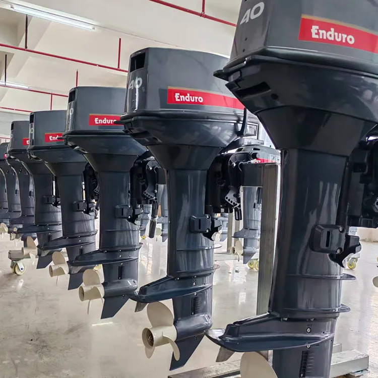 Reliable 40HP 2-Cylinder Outboard E40J, CDI System B7HS Spark Plug, Low Maintenance Pre-Mix Lubrication (50:1)